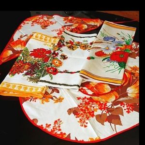 Fall Vintage Kitchen Linen Set